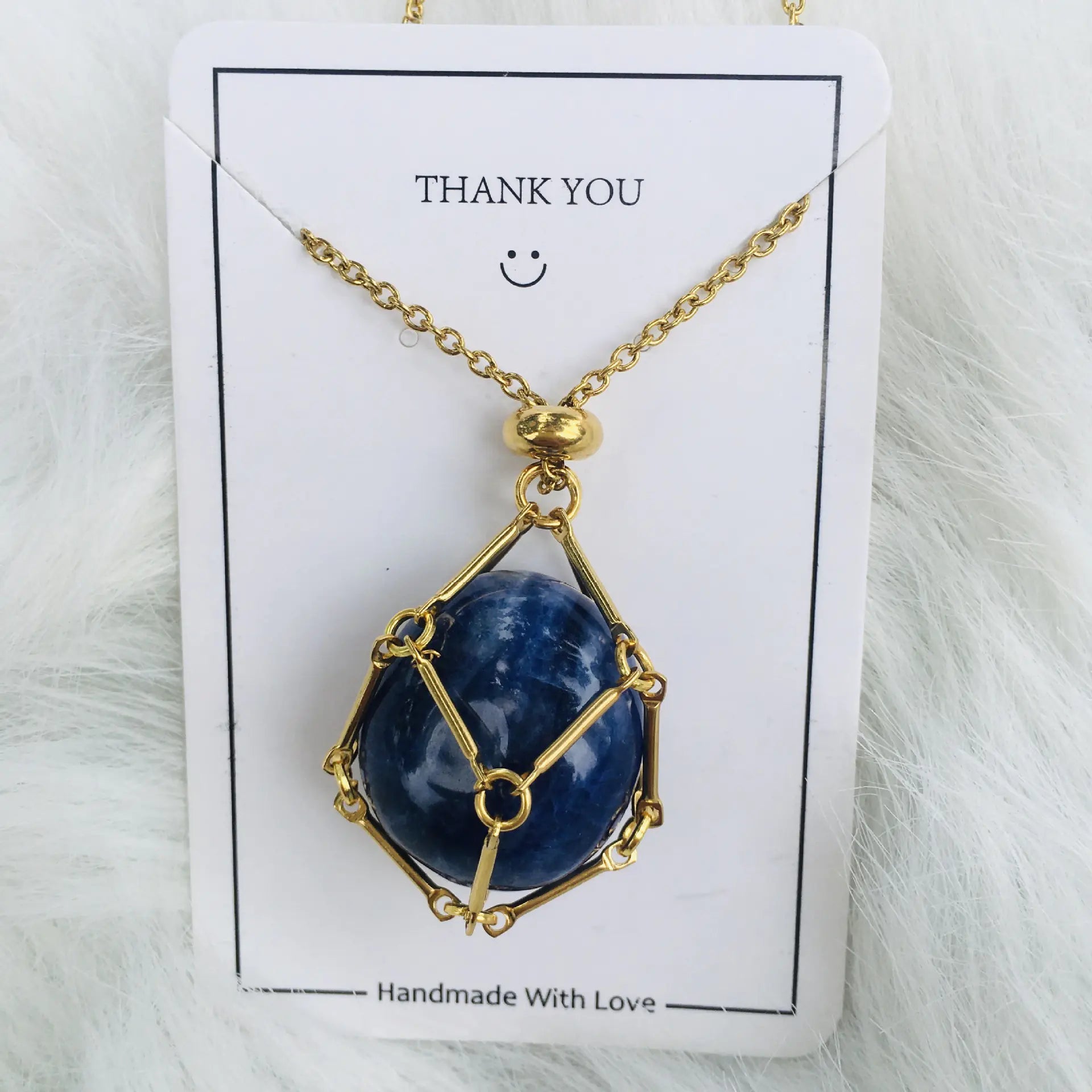 Crystal Raw Stone Pendant Necklace