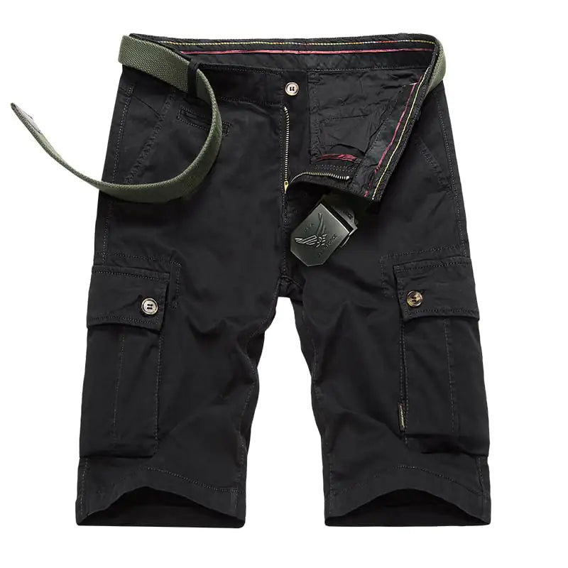 Men's Casual Cotton Cargo Shorts with Big Pockets
