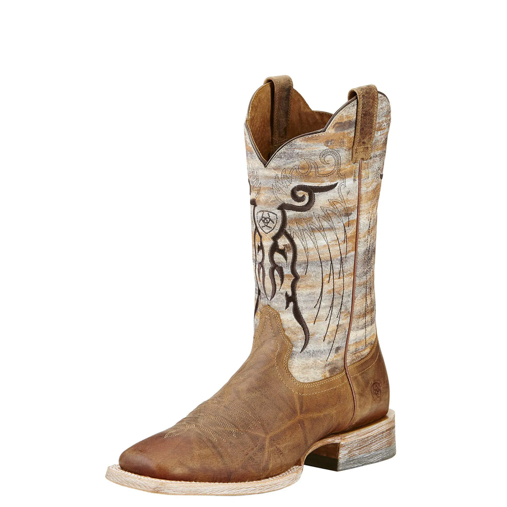 ARIAT BMVY9 Mens Mesteno Western Boot Dust Devil Tan/Marble 8
