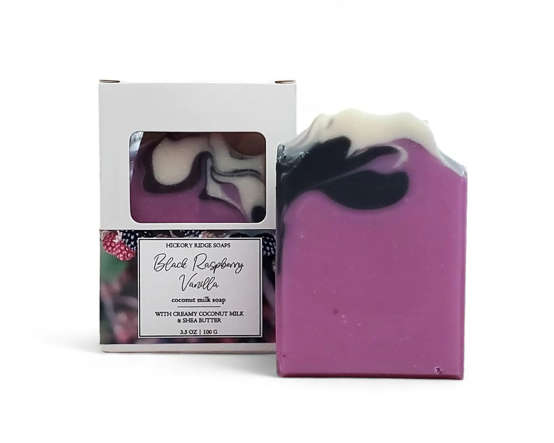 Black Raspberry Vanilla Handmade Soap Bar | Bar Soap with Shea Butter Natural Soap