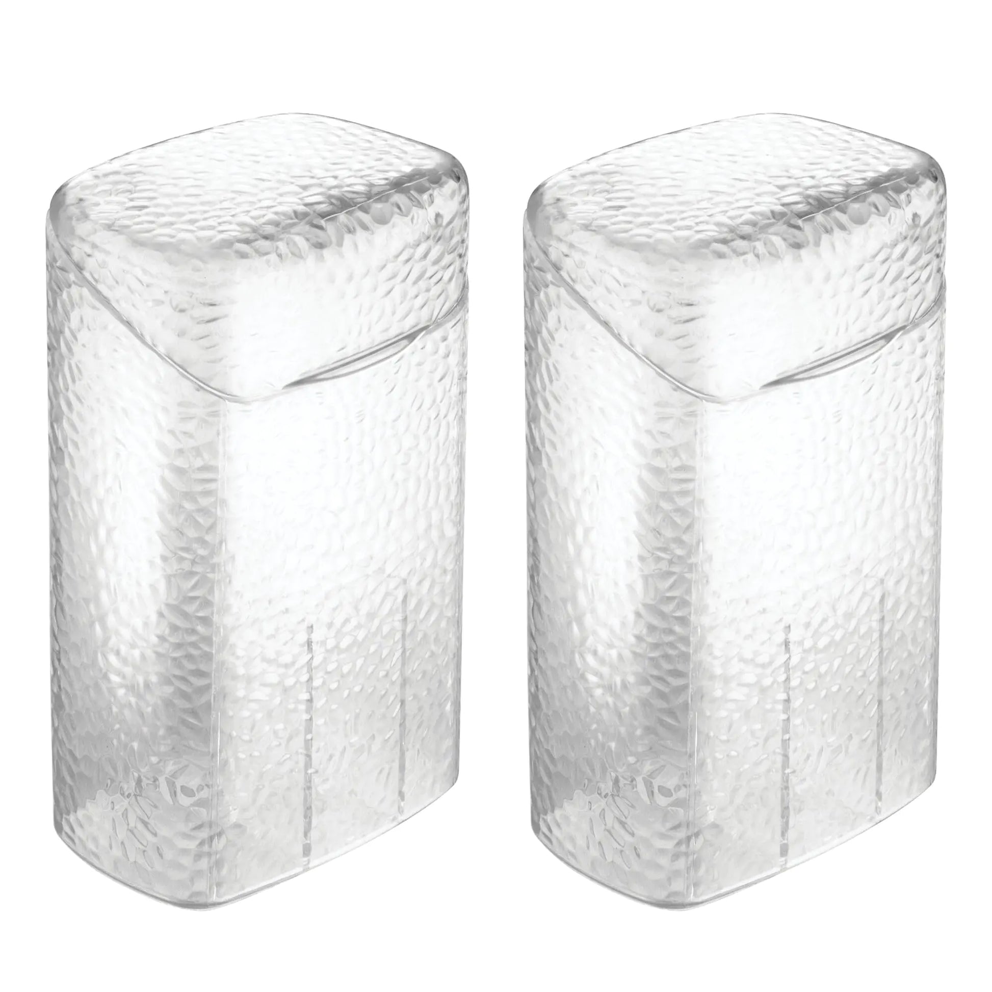 iDesign 53450 Rain Toothbrush Holder Dental Center for Toothpaste Electric Toothbrush Water Flosser Bathroom Countertop Organizer Clear