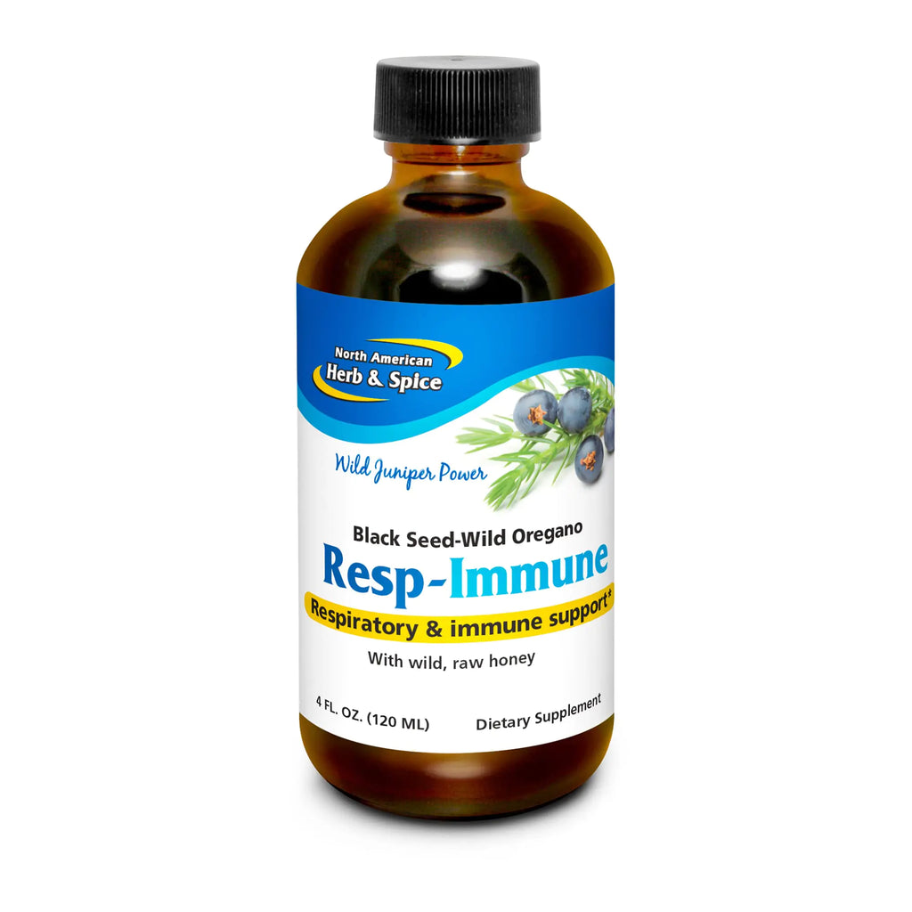 NORTH AMERICAN HERB & SPICE Resp-Immune - 4 oz - Respiratory & Immune Support - Black Seed Oregano P73 Oil & Raw Honey - Mycellized for Optimal Absorption - Non-GMO - 78 Servings