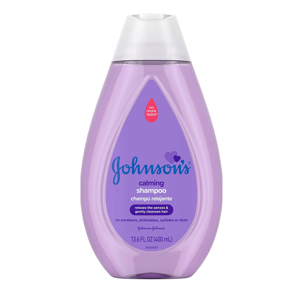 Johnsons Calming Baby Shampoo with Soothing NaturalCalm Scent Hypoallergenic & Tear-Free Baby Hair Shampoo Free of Parabens Phthalates Sulfates & Dyes 13.6 fl. oz