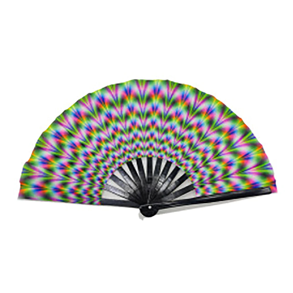 Fluorescent Bamboo Hand Fan