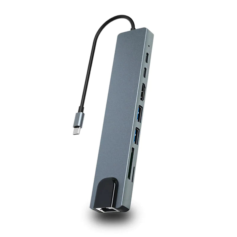 8-in-1 USB-C Docking Station with HDMI & VGA