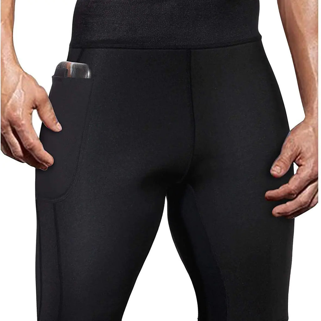 Men's Five-Point Pants for Fitness and Slimming