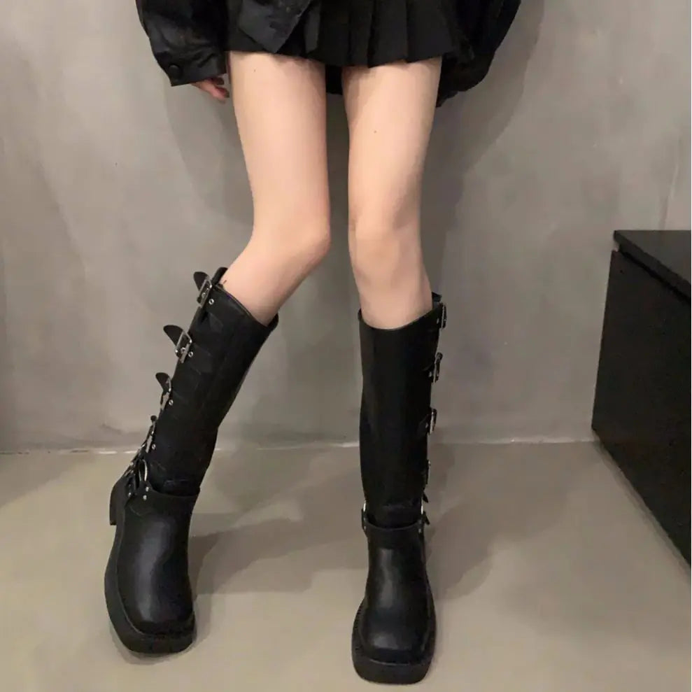 Amano Women's Over-the-Knee Leather Western Boots