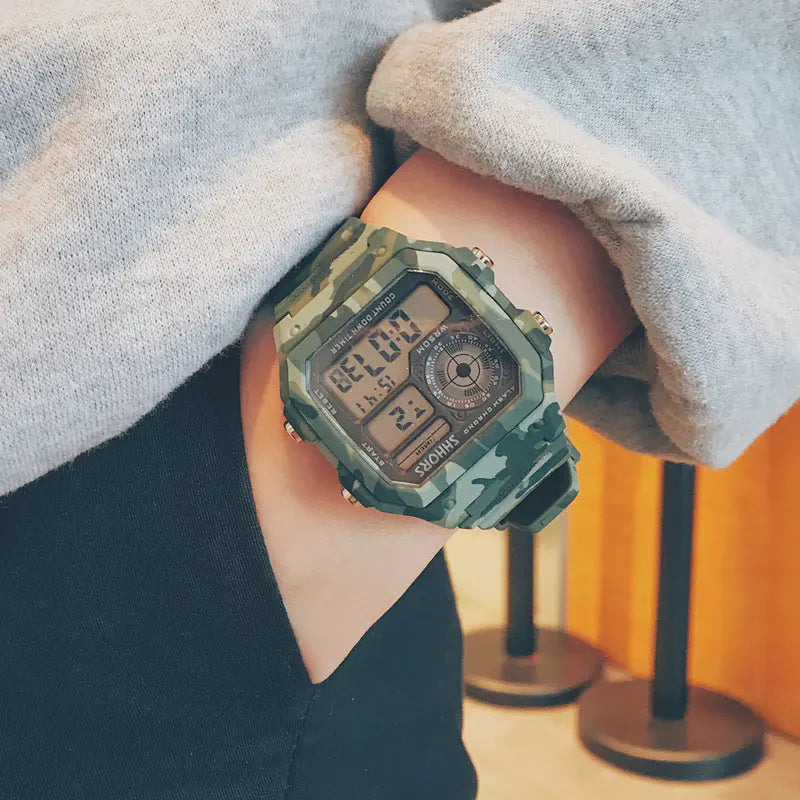 Men's Waterproof Sports Leisure Electronic Watch