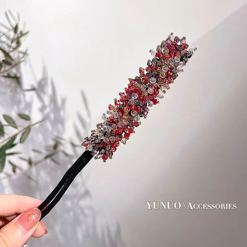 Crystal Hair Bun Maker for Easy Hairstyles (Women)