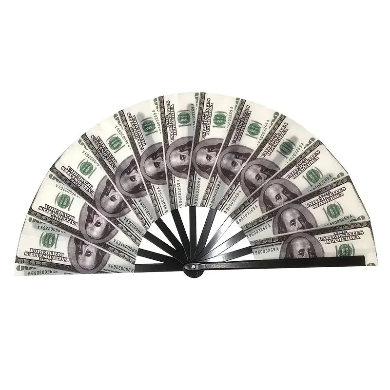 Fluorescent Bamboo Hand Fan