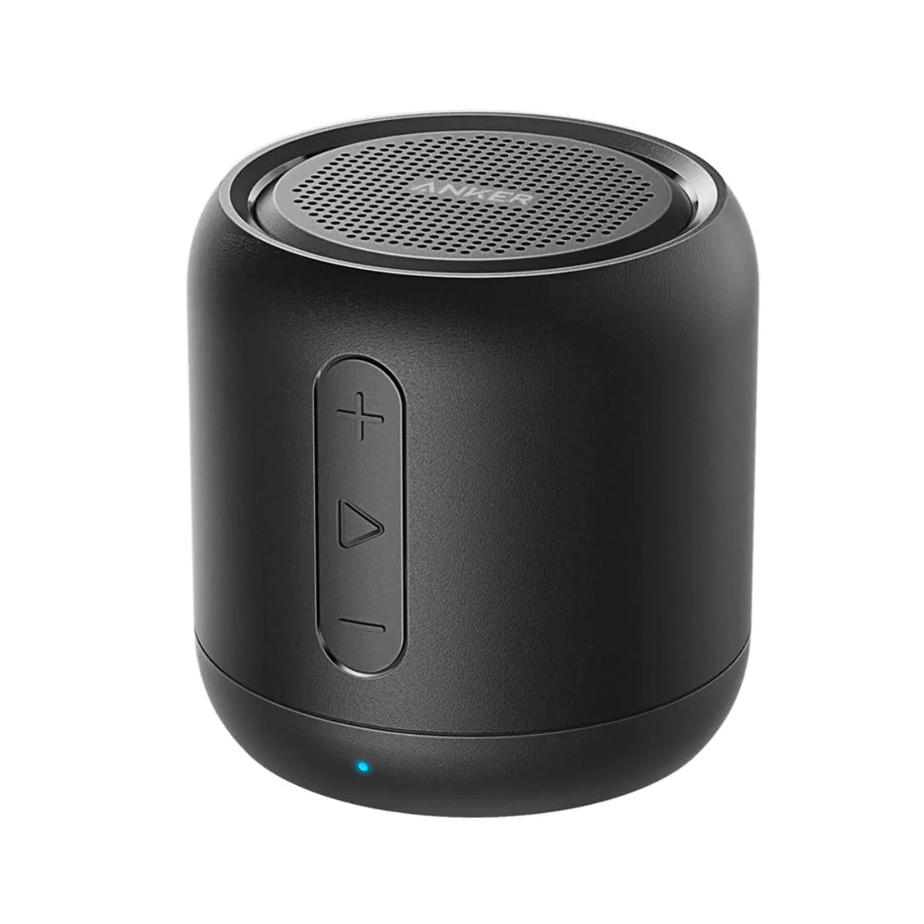 Anker Soundcore Mini Super-Portable Bluetooth Speaker with FM Radio 15-Hour Playtime 66 ft Bluetooth Range Enhanced Bass Noise-Cancelling Microphone - Black