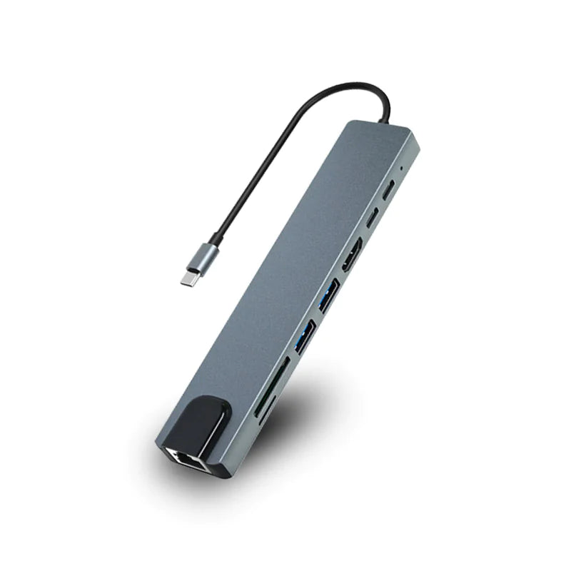 8-in-1 USB-C Docking Station with HDMI & VGA