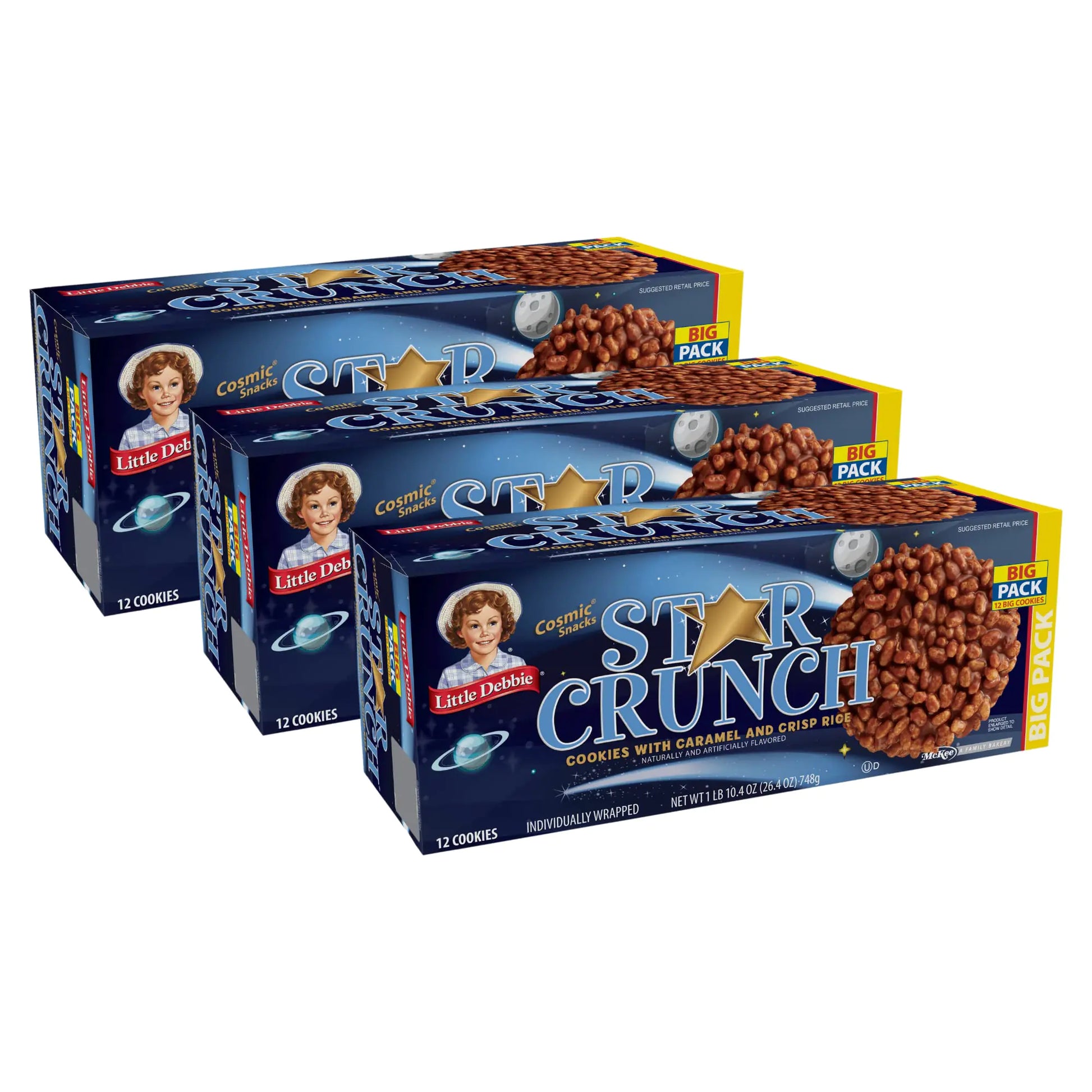 Little Debbie Star Crunch Big Box (3 Boxes)