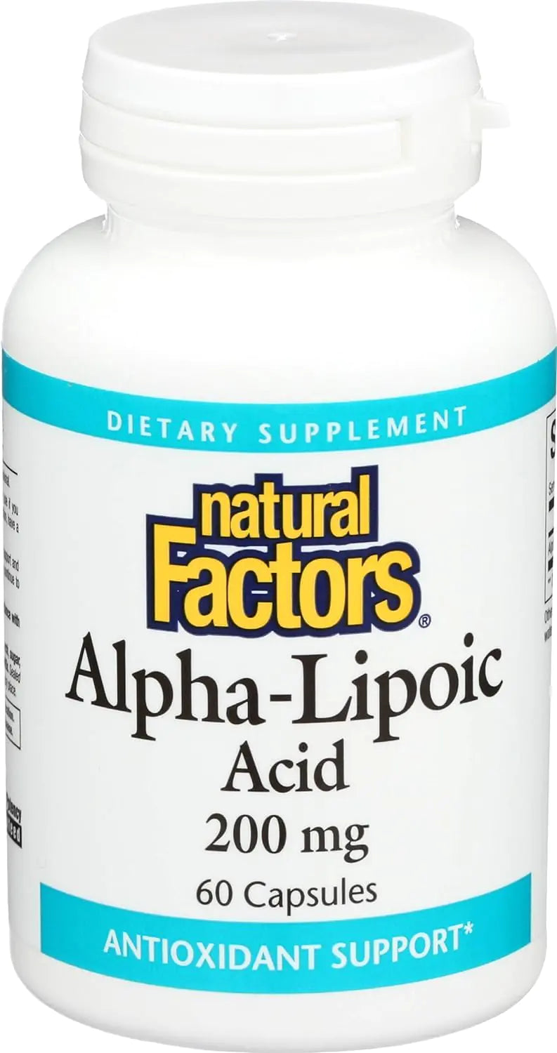 Natural Factors Alpha-lipoic Acid 200mg Capsules 60-Count