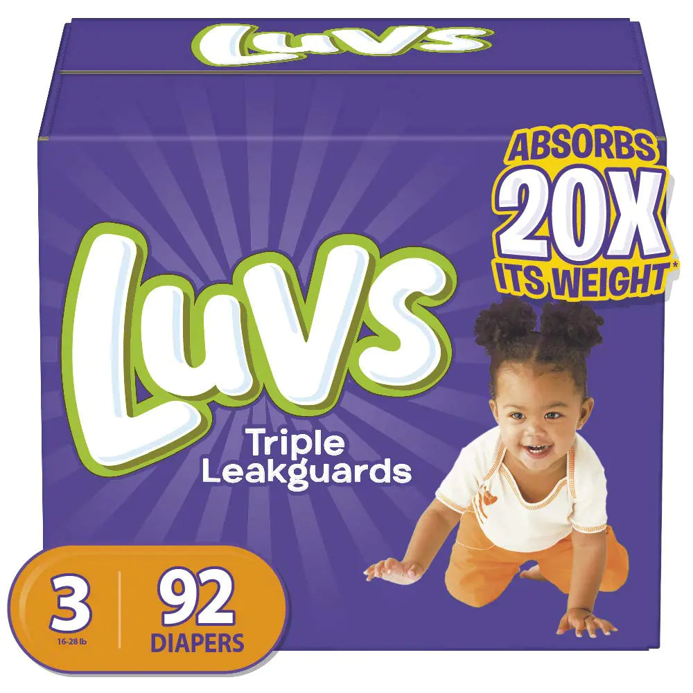Luvs Diapers Size 3 92 Count