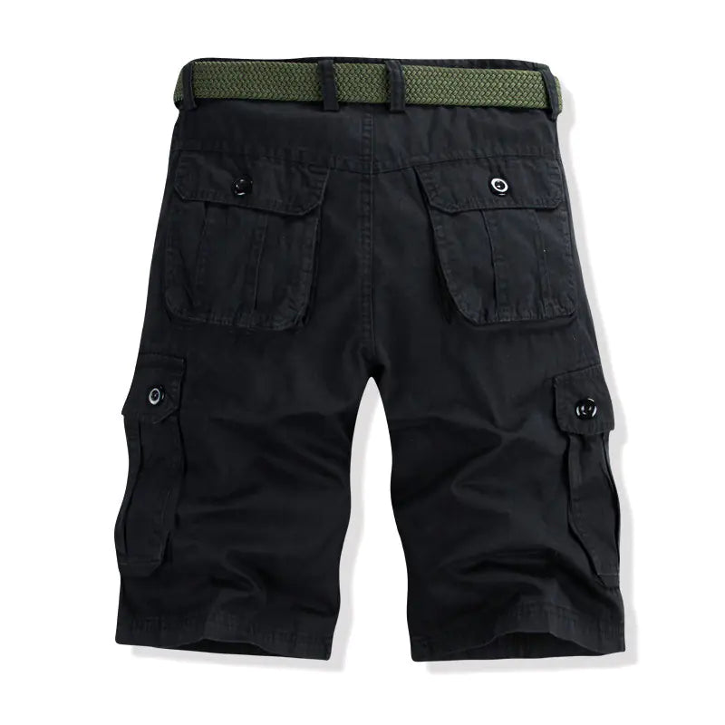 Men's Casual Cotton Cargo Shorts with Big Pockets