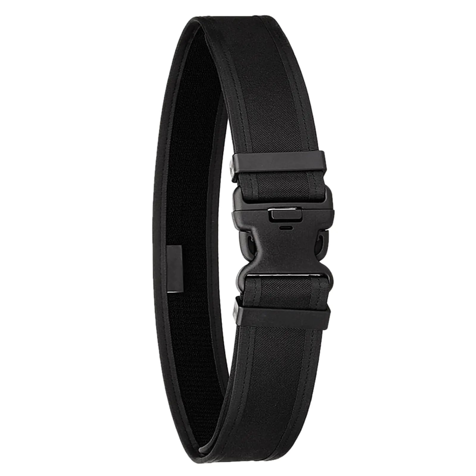 CamGo Adjustable Tactical Belt - Mens Quick Release Military Nylon Belt with Heavy Duty Buckle (Black)