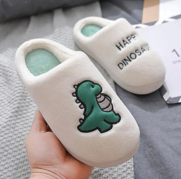 Cute Plush Cotton Slippers for Couples at Home