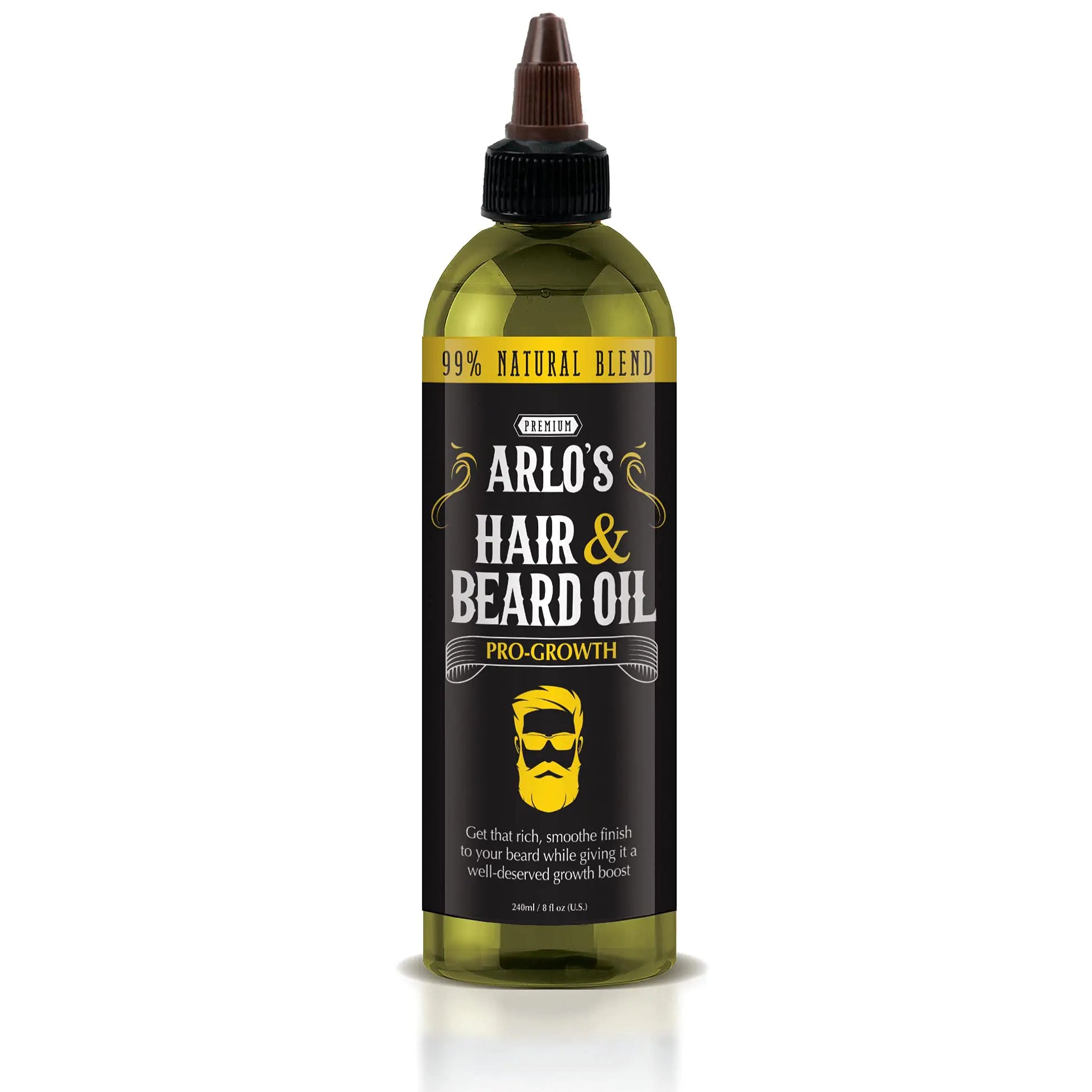 Arlos Pro-Growth Hair and Beard Oil 8 oz. - Hair Oil Mustache Oil and Beard Oil Growth