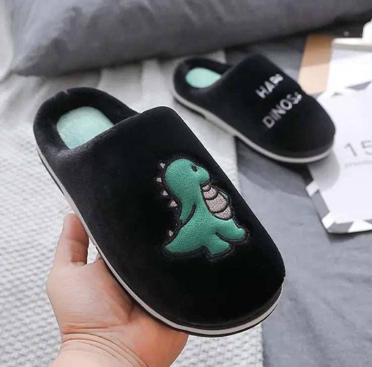 Cute Plush Cotton Slippers for Couples at Home