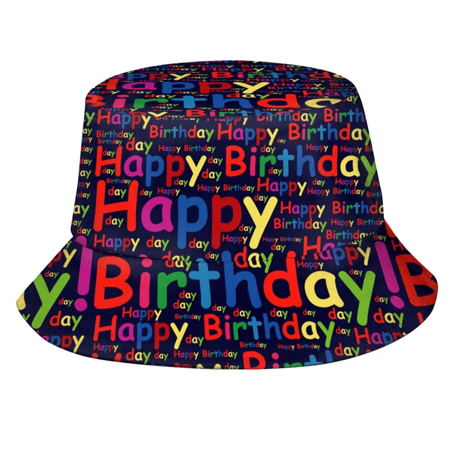Happy Birthday Bucket Hat for Men Women Fashion Packable Birthday Fishing Hat Sun Hat Outdoor Fisherman Cap