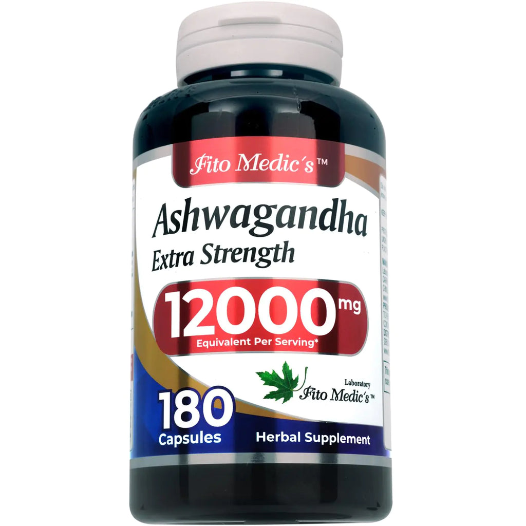 FITO MEDICS Lab | ashwagandha |180 Caps | 12000 mg | ashwagandha Capsules | Pure | ashwagandha Supplements | ashwaganda | ashawaganda Pills| aswagandha Vitamin | aswagandha