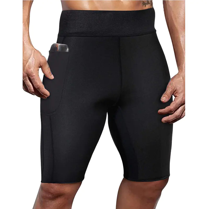 Men's Five-Point Pants for Fitness and Slimming