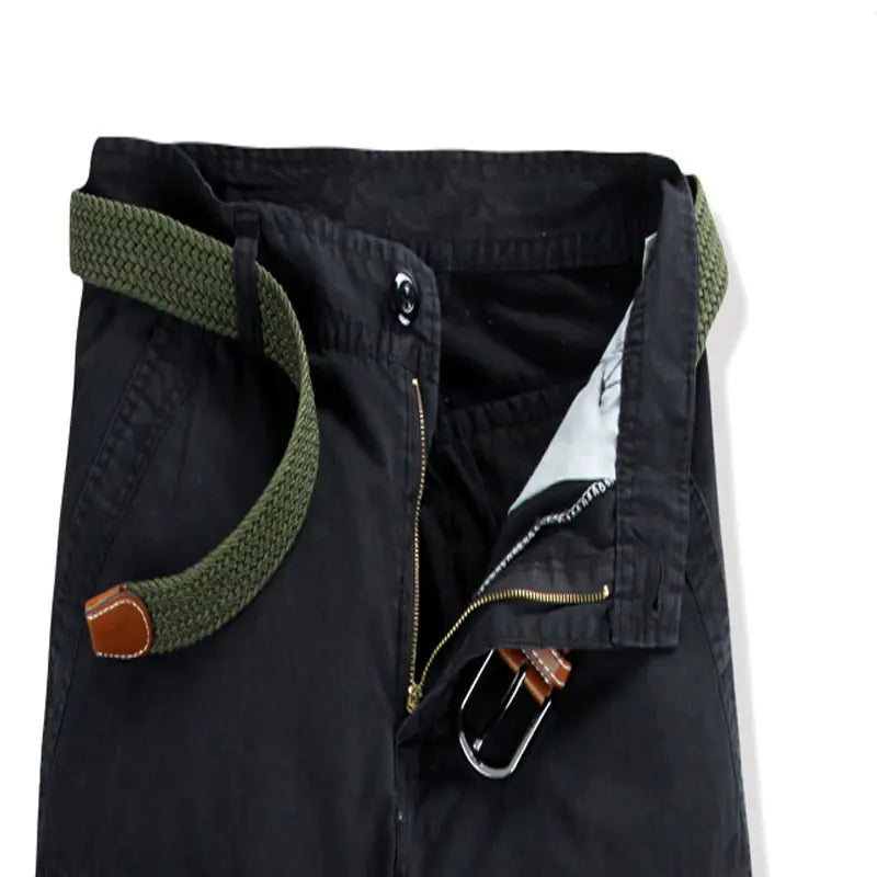 Men's Casual Cotton Cargo Shorts with Big Pockets