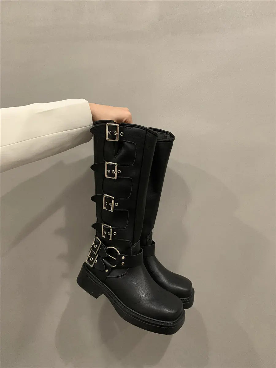 Amano Women's Over-the-Knee Leather Western Boots