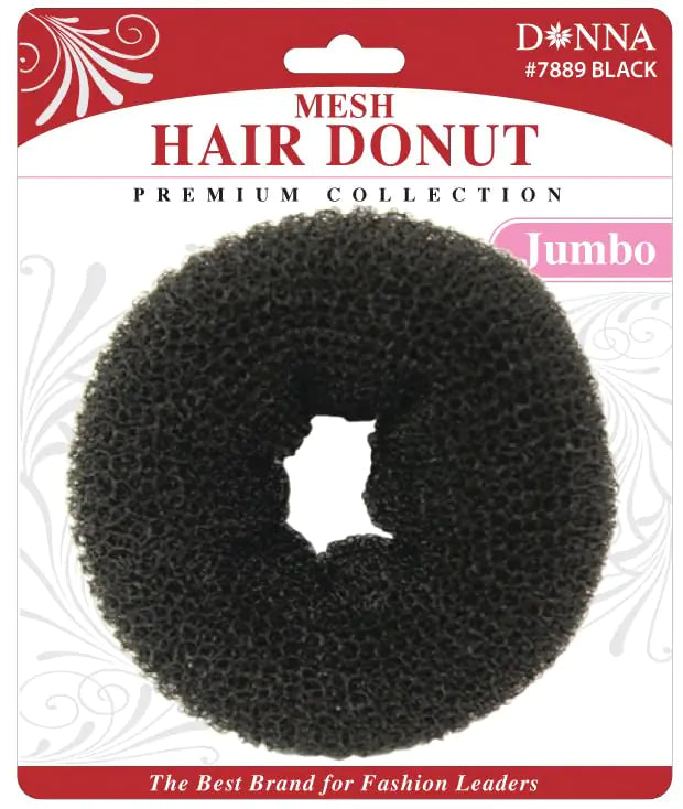 DONNA Mesh Hair Donut Donut Hair Bun Maker Ring Style Bun Maker Jumbo Size