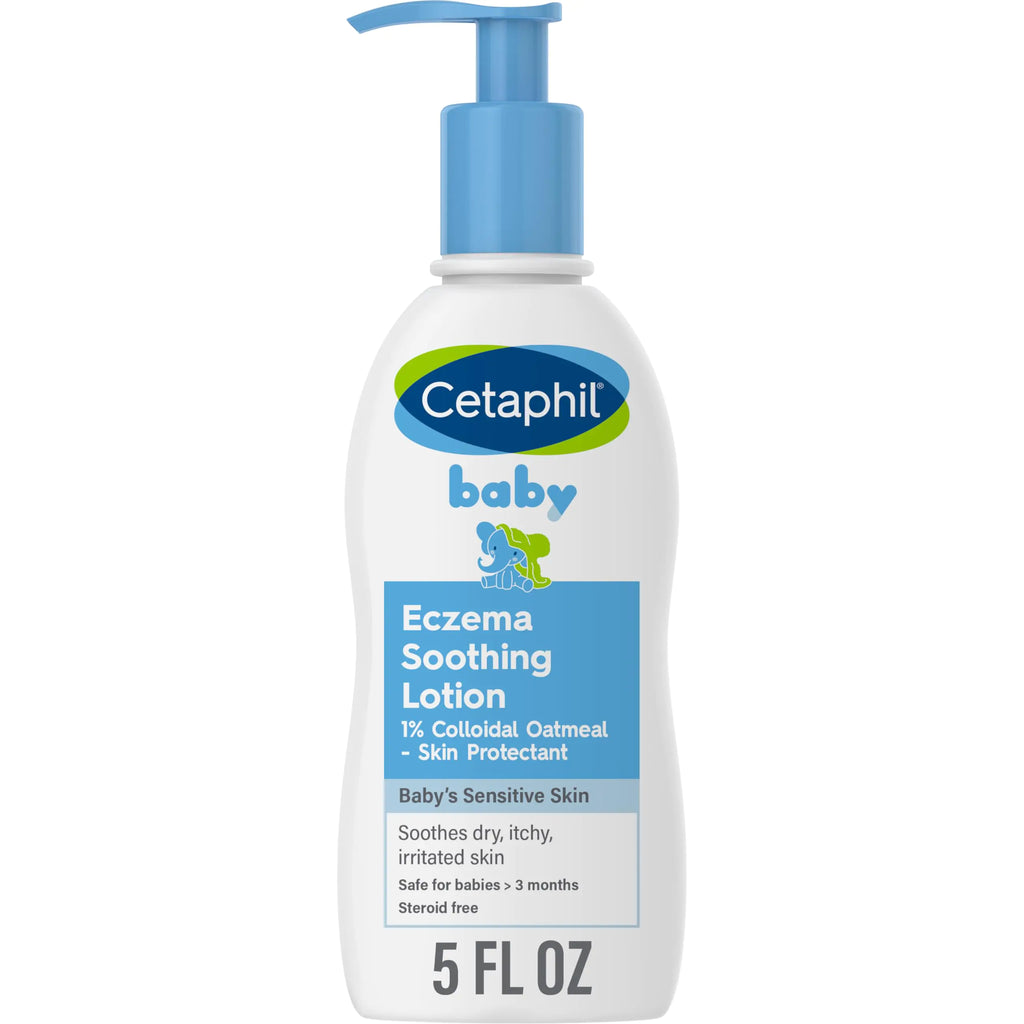 Cetaphil Baby Eczema Soothing Lotion with Colloidal Oatmeal For Dry Itchy and Irritated Skin 5 Fl. Oz