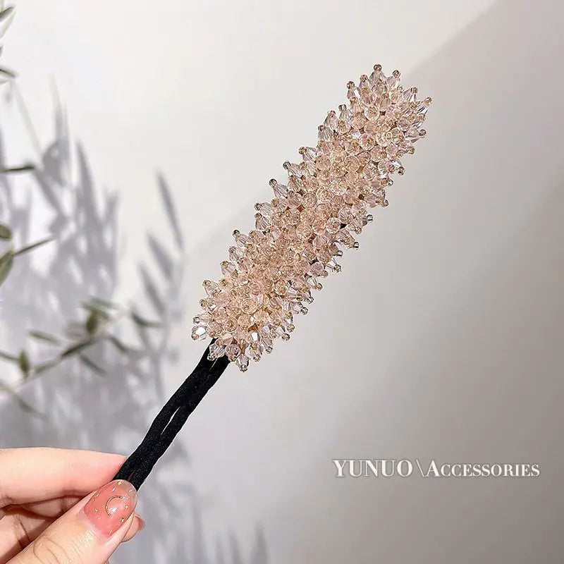 Crystal Hair Bun Maker for Easy Hairstyles (Women)