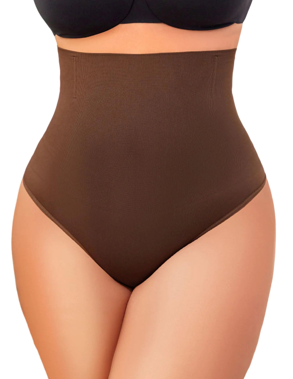 Avidlove Tummy Control Thong Shapewear for Women High Waist Body Shaper Seamless Shapewear Underwear(BrownXXL)