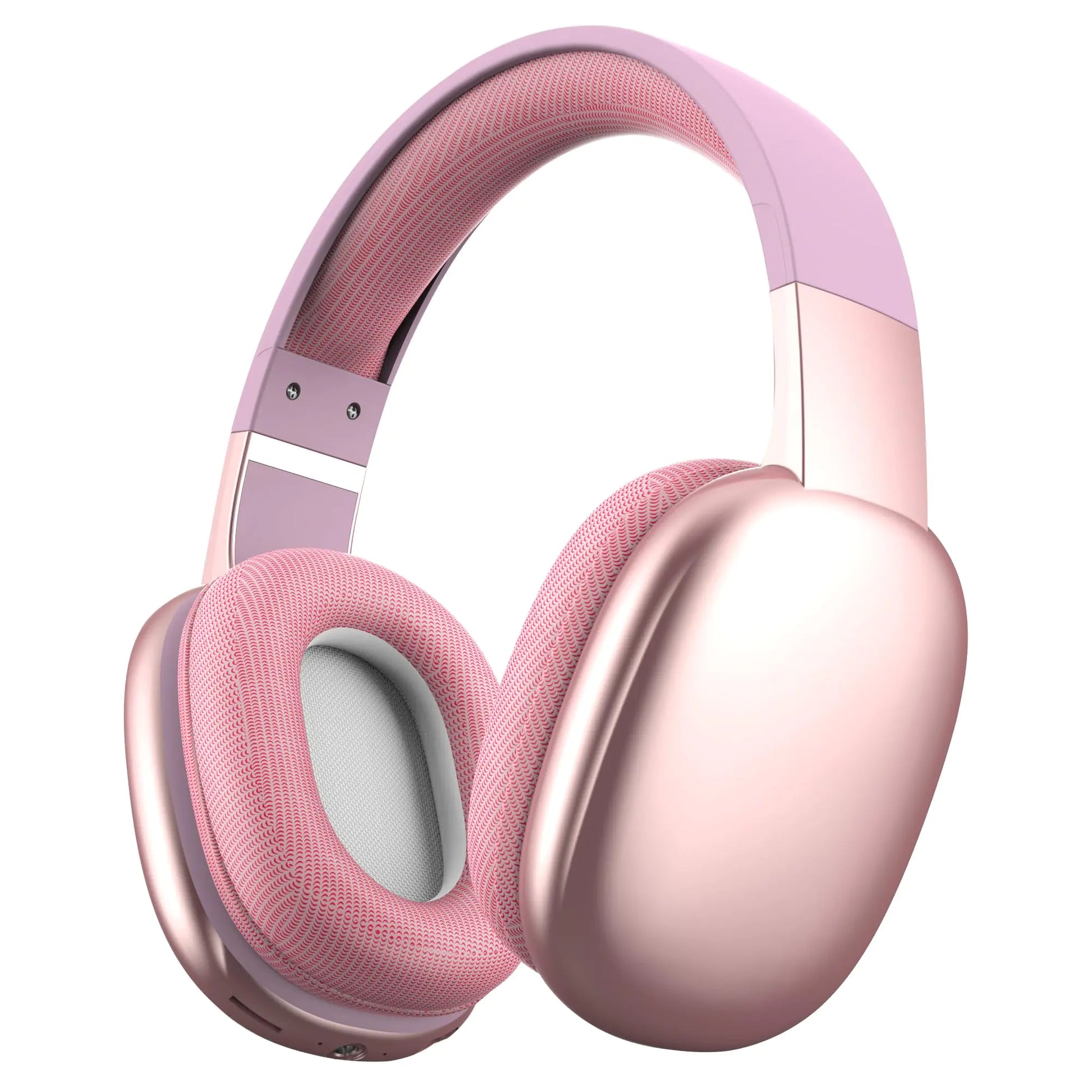 Gabba Goods Wireless Over Ear Bluetooth Headphones with Microphone - Wireless Headset -Noise Reduction - Bluetooth WiredBuilt in Micro SD for Travel Home Work TVPCGamingCellphone (Pink)