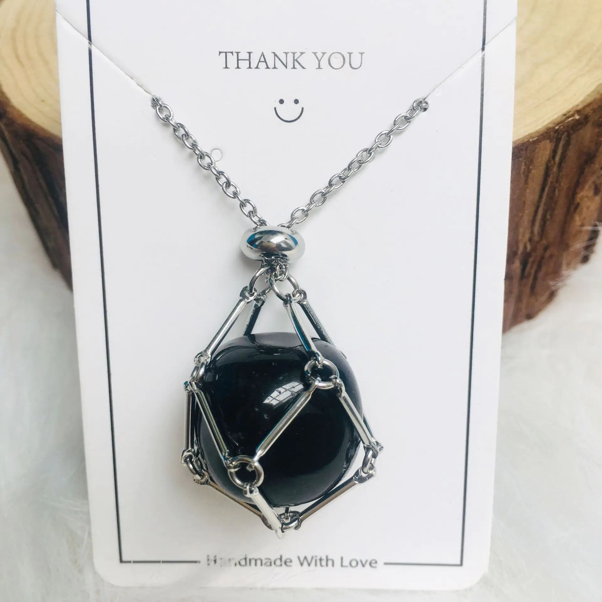 Crystal Raw Stone Pendant Necklace