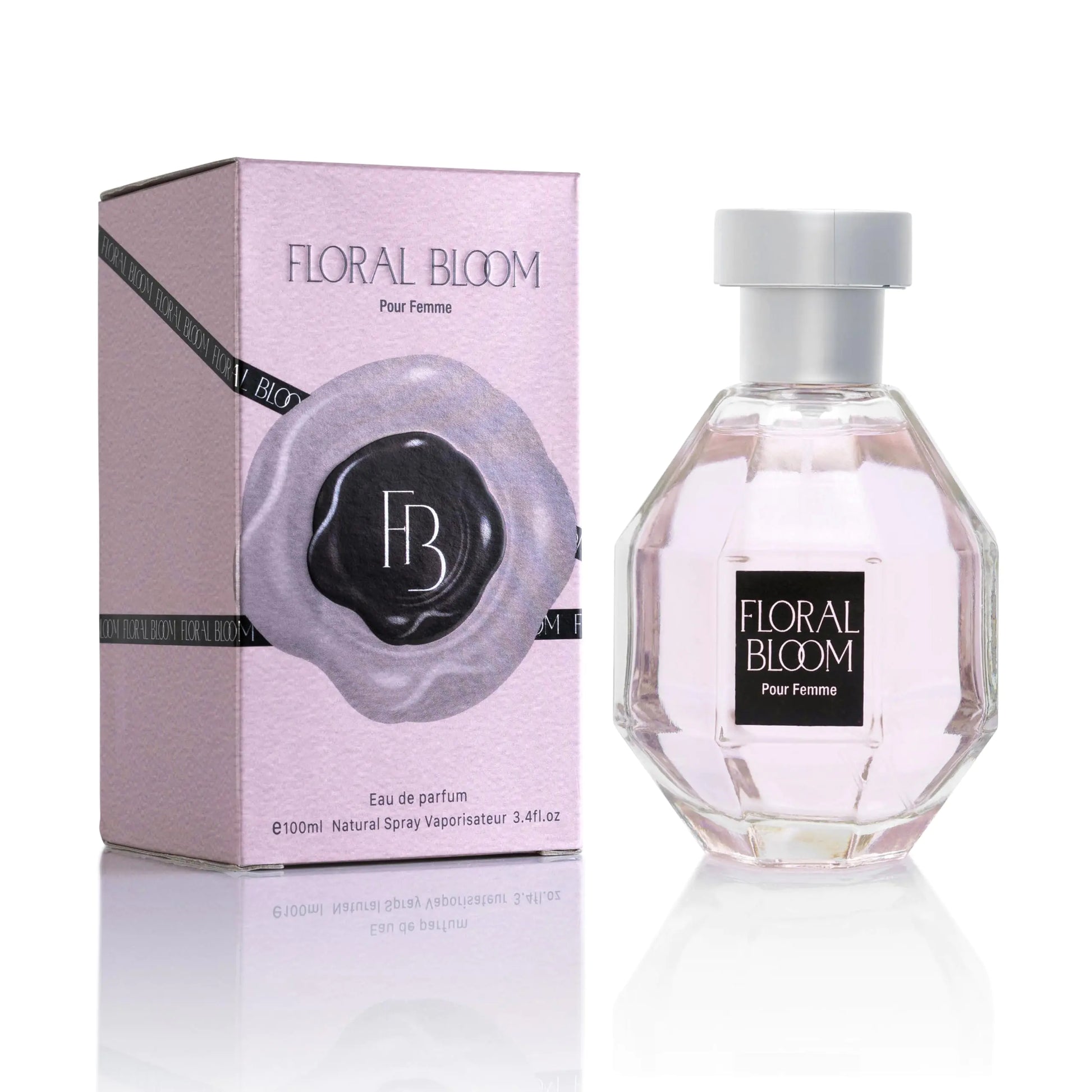 Floral Bloom for Women EDP- Oriental Floral Fragrance - Top Notes of Bergamot Osmanthus & Tea - Mid Tone of Orchid & Jasmine - Base of Patchouli Musk & Vanilla - Elegant 100ml Bottle