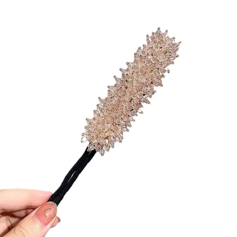 Crystal Hair Bun Maker for Easy Hairstyles (Women)