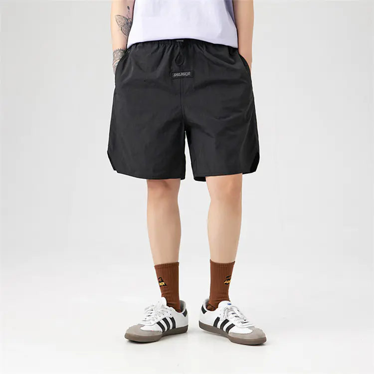 New Basic Style Solid Color Five-Point Pants