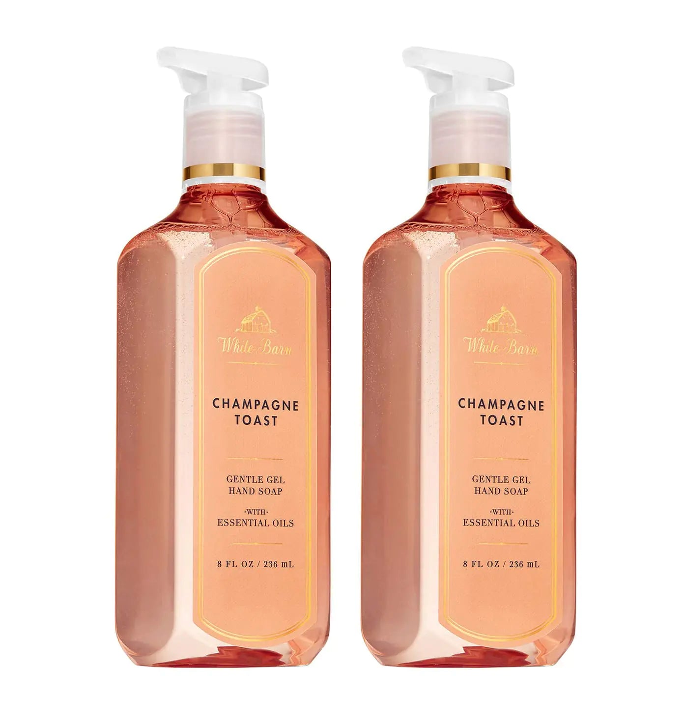 Bath & Body Works Champagne Toast Deep Cleansing Hand Soap 2 Pack 8 oz. (Champagne Toast)