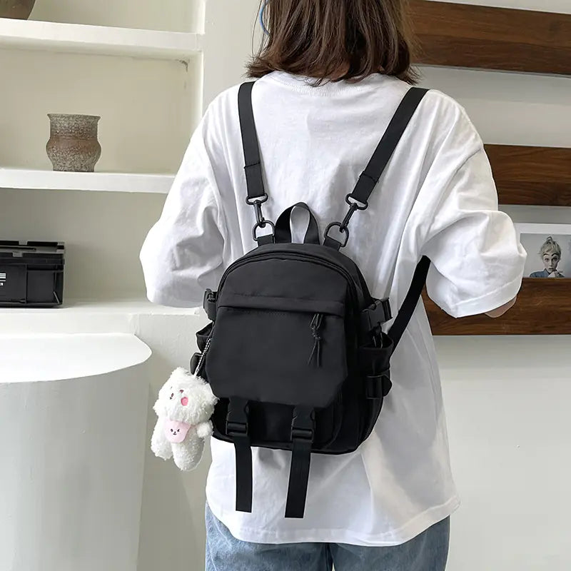 Korean Nylon Oxford Fabric Versatile Literature Backpack