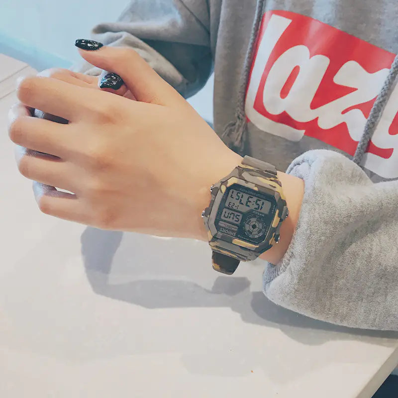 Men's Waterproof Sports Leisure Electronic Watch