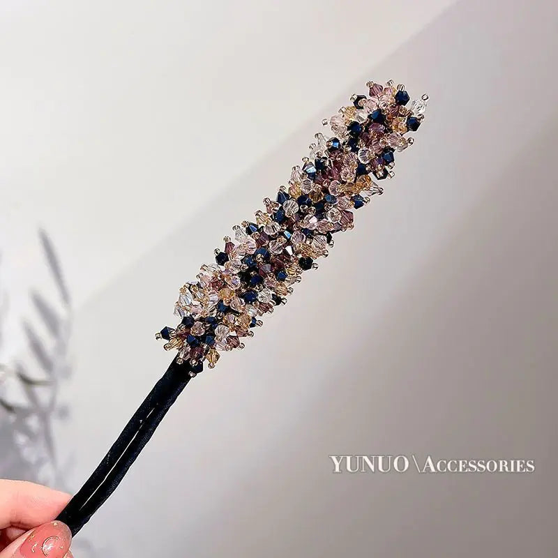 Crystal Hair Bun Maker for Easy Hairstyles (Women)