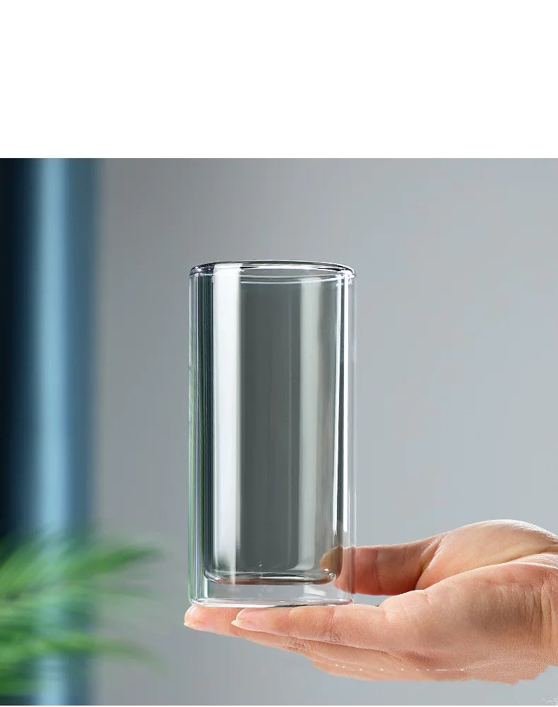 Double-Layer Transparent Glass Coffee Cup