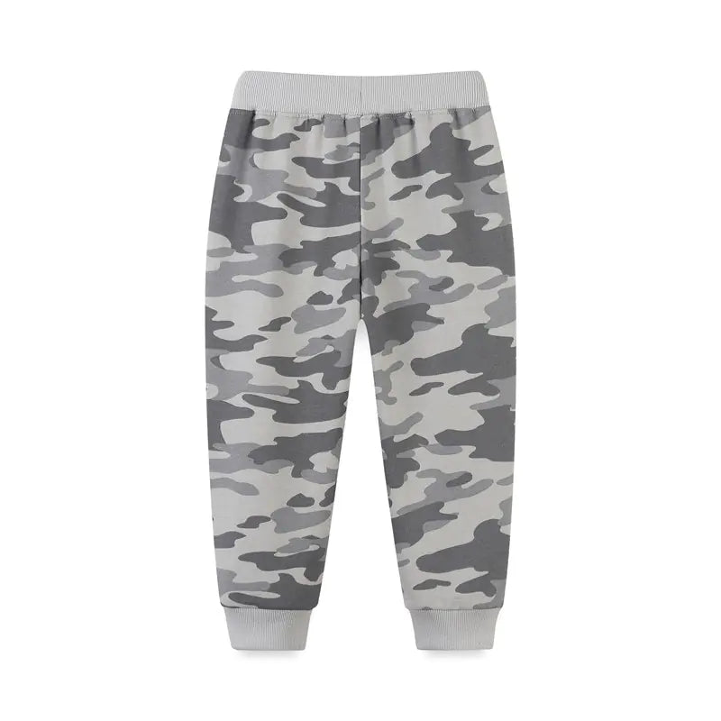 Camouflage Boys Sweatpants with Drawstring for Toddlers