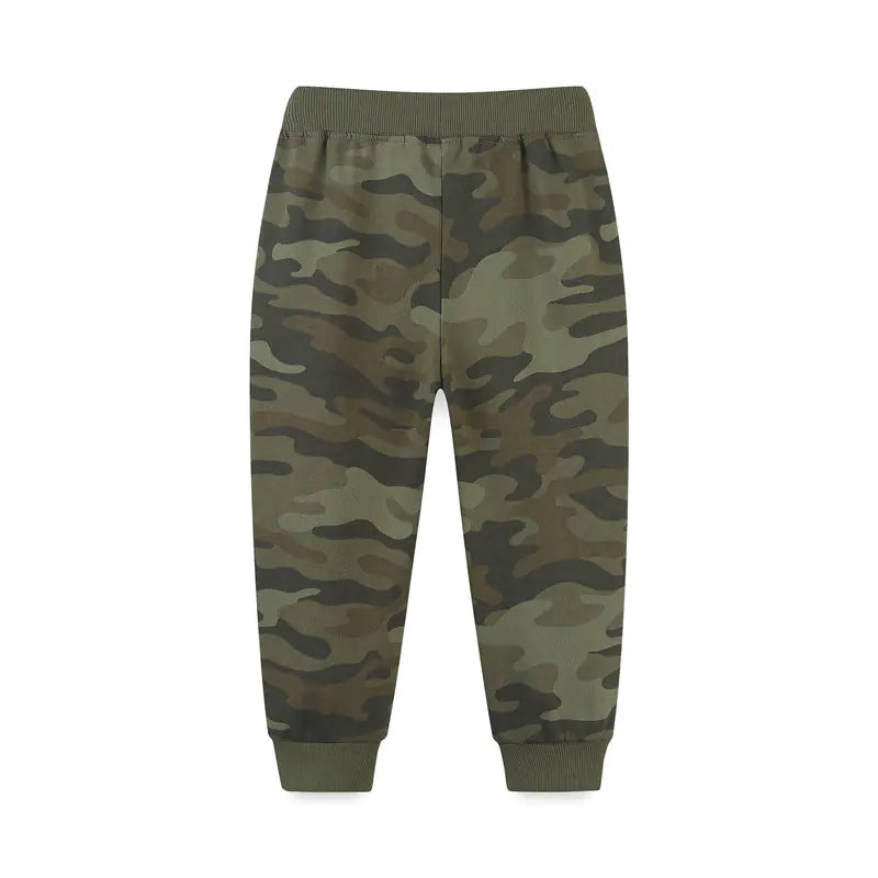 Camouflage Boys Sweatpants with Drawstring for Toddlers